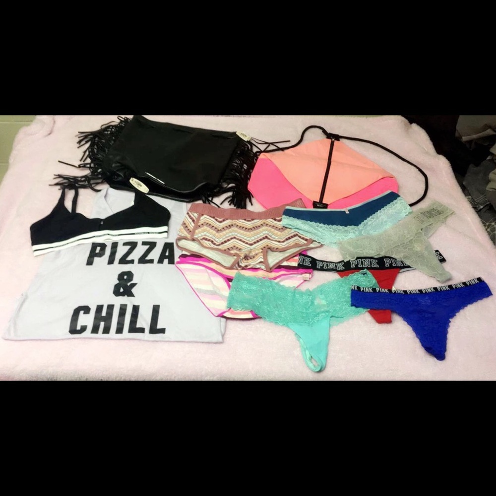 VS PINK Panty & Backpack Bundle